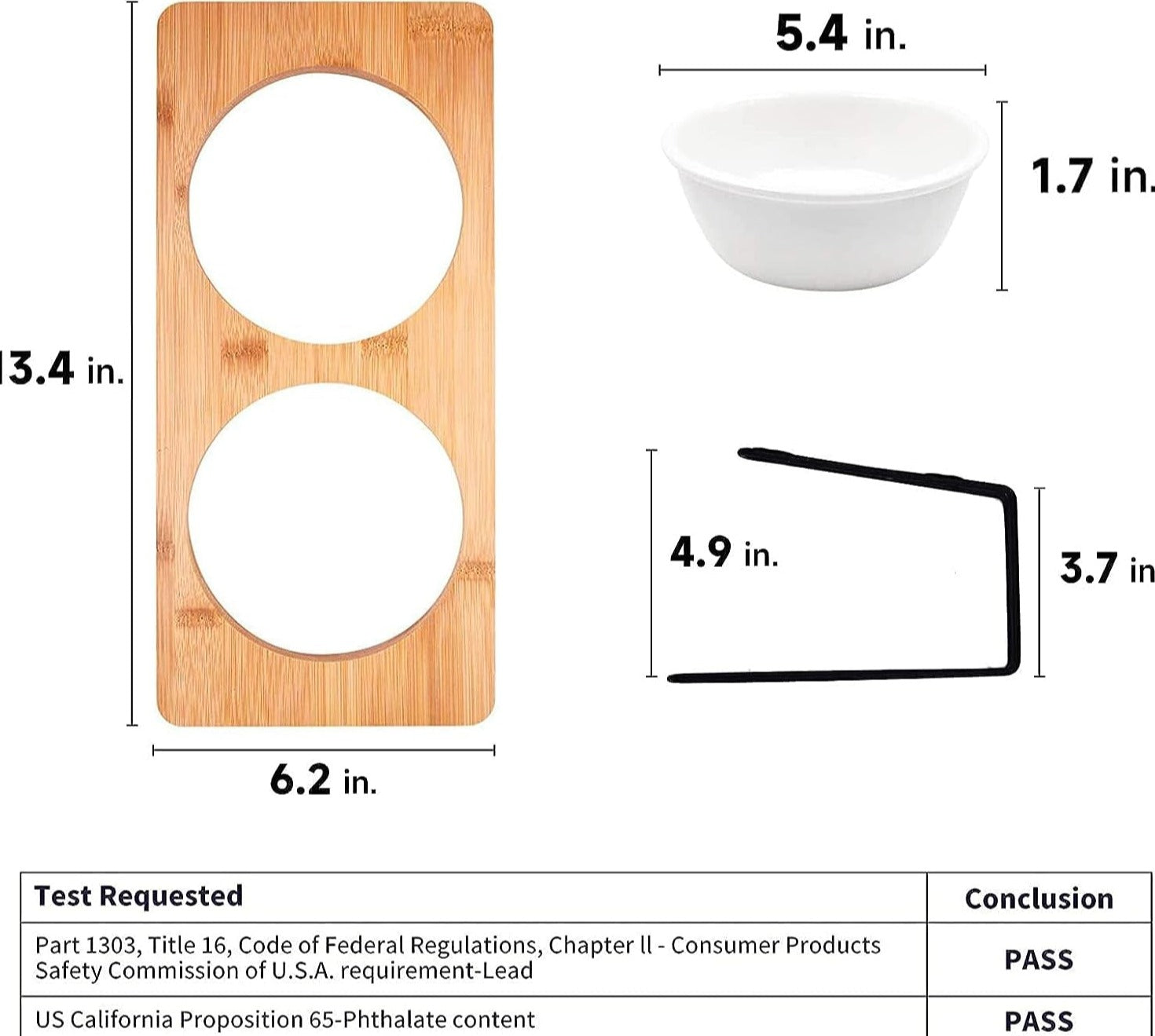 Elevated Bamboo Ceramic Bowl